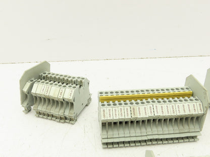 Allen Bradley 1492-J4 Feed-Through Terminal Block Gray 4mm Sq  Lot of 130