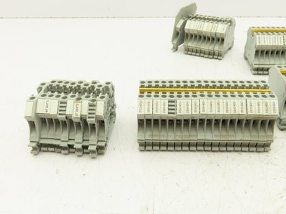 Allen Bradley 1492-J4 Feed-Through Terminal Block Gray 4mm Sq  Lot of 130