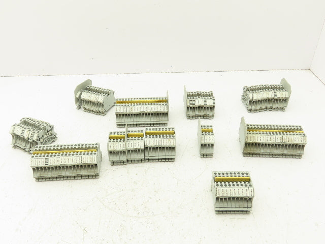 Allen Bradley 1492-J4 Feed-Through Terminal Block Gray 4mm Sq  Lot of 130