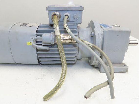 Stober B21R 80 G4 Inline Gear Motor w/Brake 1Hp 480V 273rpm 6.3:1 Encoder ERN430