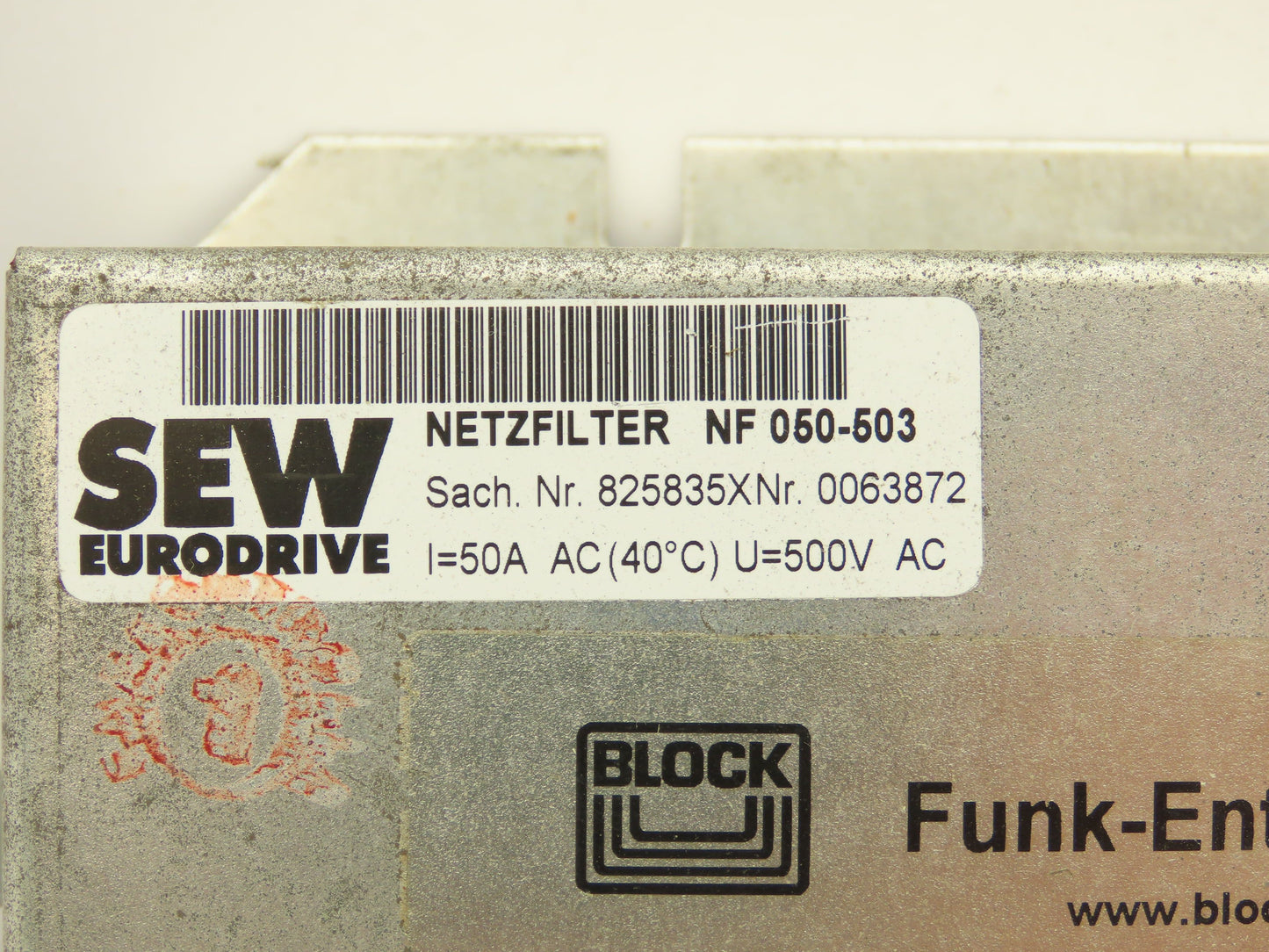 SEW Eurodrive NF 050-503 Netzfilter Filter 3x520VAC 50A