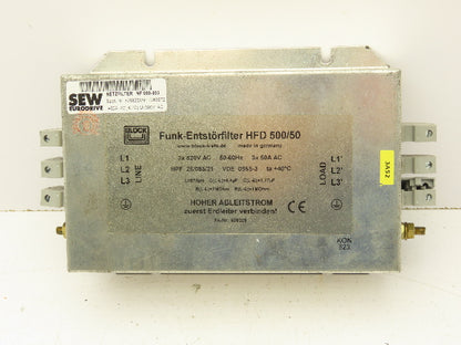 SEW Eurodrive NF 050-503 Netzfilter Filter 3x520VAC 50A