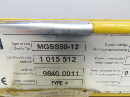 Sick 30-MGS MGSS90-12 Safety Light Curtain Transmitter Sender 900mm