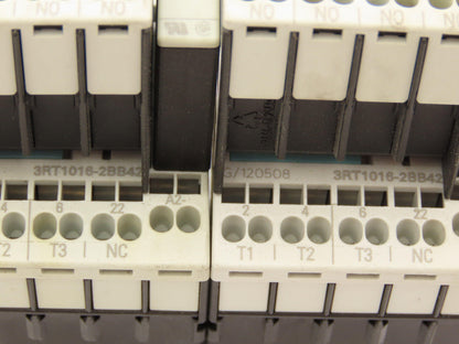 Siemens 3RT1016-2BB42 Contactor 24VDC Coil 9A 400VAC 4kW 3Pole Lot Of 6