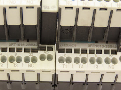 Siemens 3RT1016-2BB42 Contactor 24VDC Coil 9A 400VAC 4kW 3Pole Lot Of 6