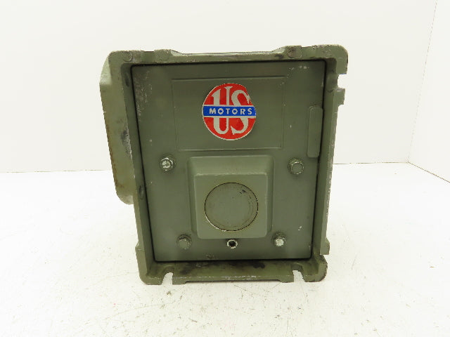 US Motors Torqube QC Gearbox 5:1 Reducer 350 RPM 4.2Hp LH 56C 700 In-Lbs