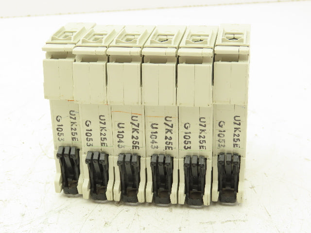 ABB S201UDC-K25A Single Pole Circuit Breaker 25A DIN Mountable Lot of 6