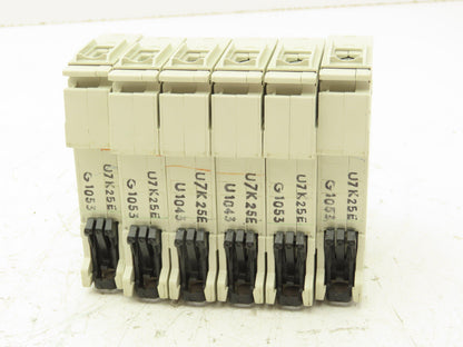 ABB S201UDC-K25A Single Pole Circuit Breaker 25A DIN Mountable Lot of 6