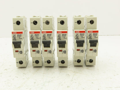 ABB S201UDC-K25A Single Pole Circuit Breaker 25A DIN Mountable Lot of 6