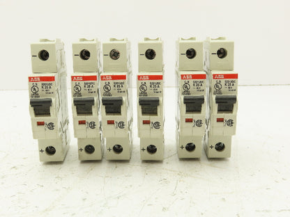 ABB S201UDC-K25A Single Pole Circuit Breaker 25A DIN Mountable Lot of 6