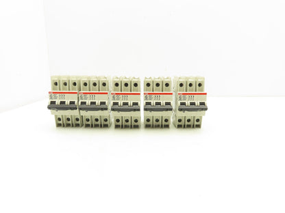 ABB S203UP-K6A 3-Pole Circuit Breaker 20A 480VAC 18-4AWG DIN Mountable Lot of 5