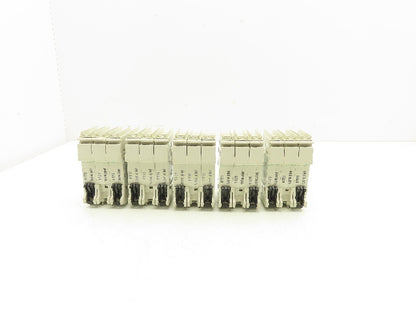 ABB S203UP-K6A 3-Pole Circuit Breaker 20A 480VAC 18-4AWG DIN Mountable Lot of 5