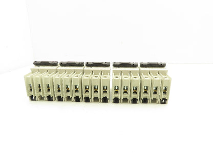 ABB S203UP-K6A 3-Pole Circuit Breaker 20A 480VAC 18-4AWG DIN Mountable Lot of 5