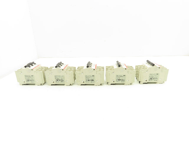 ABB S203UP-K6A 3-Pole Circuit Breaker 20A 480VAC 18-4AWG DIN Mountable Lot of 5