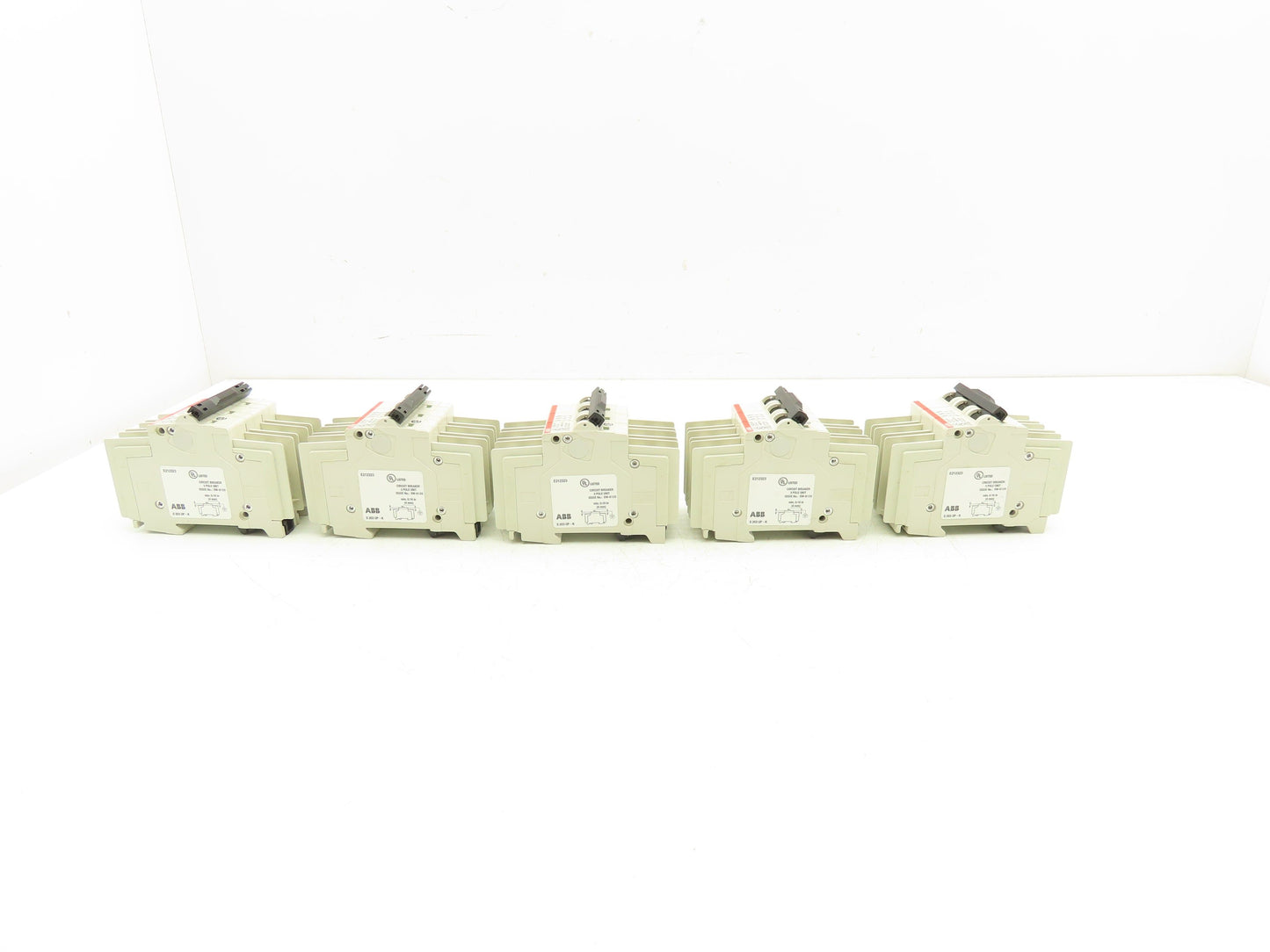 ABB S203UP-K6A 3-Pole Circuit Breaker 20A 480VAC 18-4AWG DIN Mountable Lot of 5