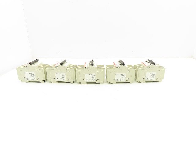 ABB S203UP-K6A 3-Pole Circuit Breaker 20A 480VAC 18-4AWG DIN Mountable Lot of 5