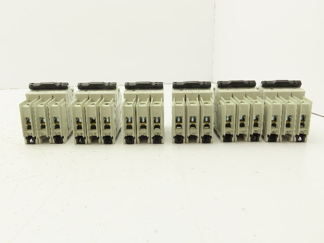 ABB S203UP-K1A 3-Pole Circuit Breaker 20A 480VAC 18-4AWG DIN Mountable Lot of 6
