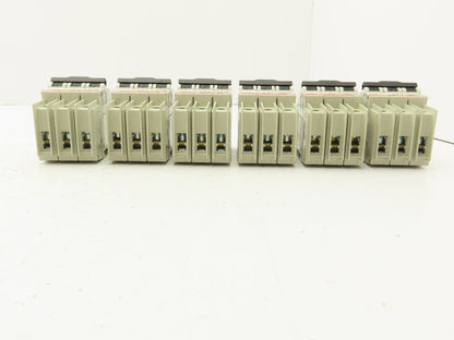 ABB S203UP-K1A 3-Pole Circuit Breaker 20A 480VAC 18-4AWG DIN Mountable Lot of 6