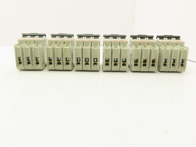 ABB S203UP-K1A 3-Pole Circuit Breaker 20A 480VAC 18-4AWG DIN Mountable Lot of 6