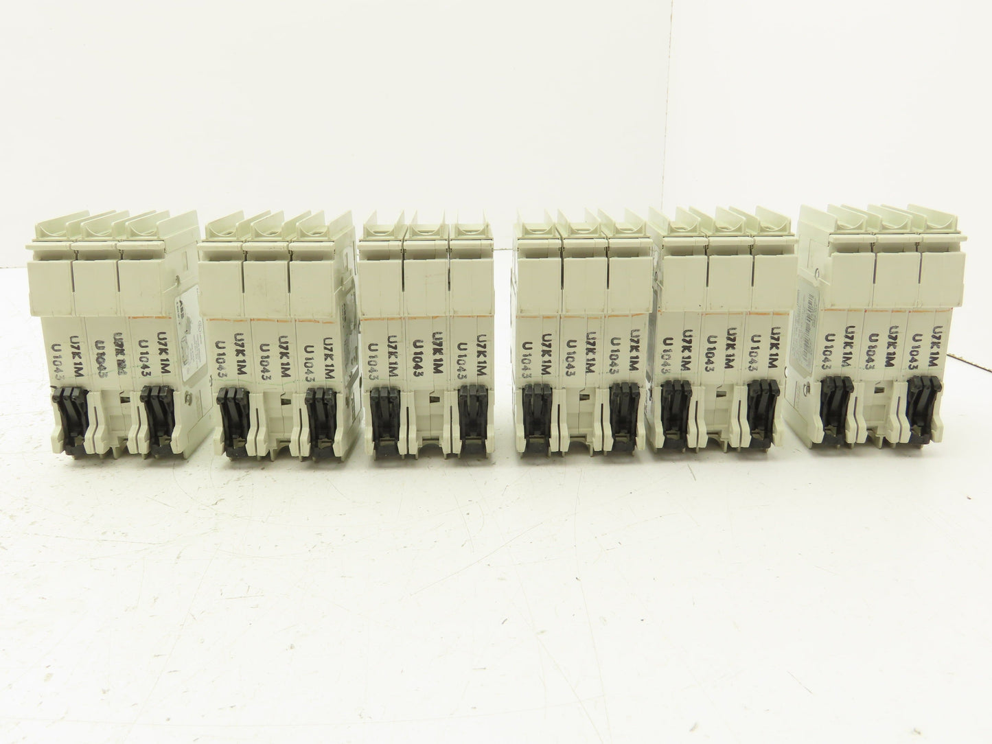 ABB S203UP-K1A 3-Pole Circuit Breaker 20A 480VAC 18-4AWG DIN Mountable Lot of 6
