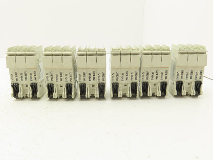 ABB S203UP-K1A 3-Pole Circuit Breaker 20A 480VAC 18-4AWG DIN Mountable Lot of 6