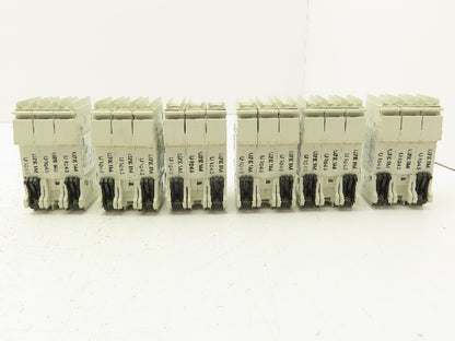 ABB S203UP-K1A 3-Pole Circuit Breaker 20A 480VAC 18-4AWG DIN Mountable Lot of 6