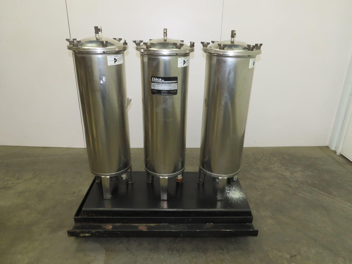 Ebbco HRF-155-LP Stainless Hurricane Filter Vessel 3-Filter Portable System