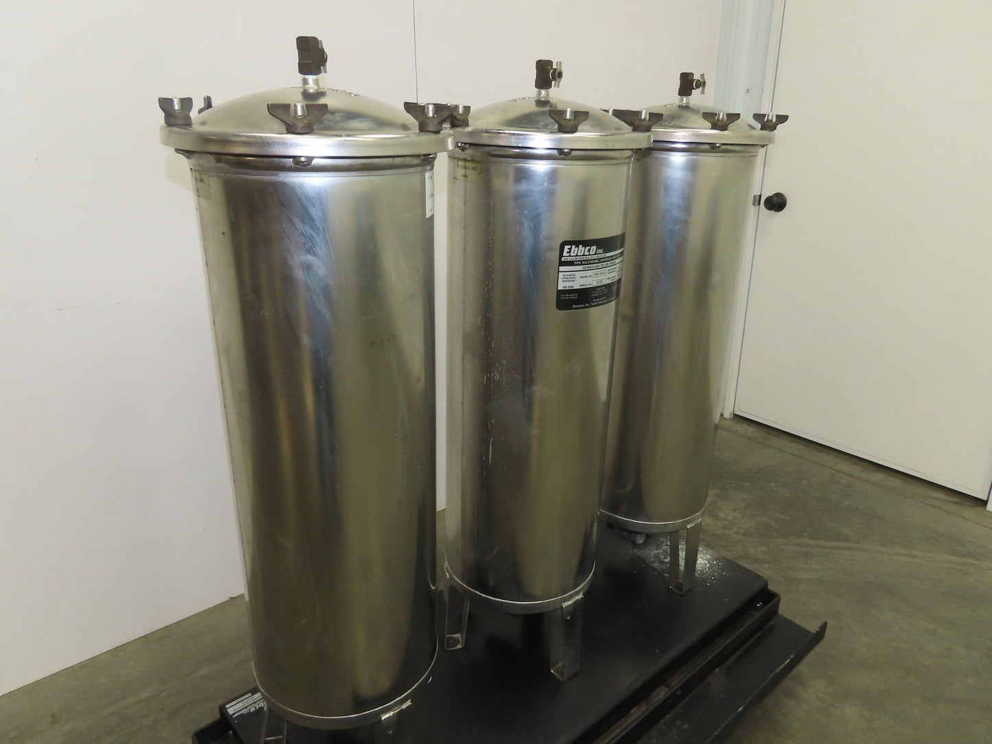 Ebbco HRF-155-LP Stainless Hurricane Filter Vessel 3-Filter Portable System