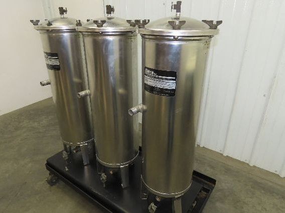 Ebbco HRF-155-LP Stainless Hurricane Filter Vessel 3-Filter Portable System