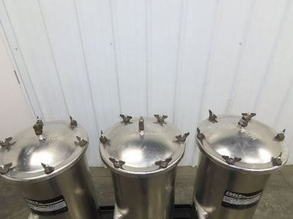 Ebbco HRF-155-LP Stainless Hurricane Filter Vessel 3-Filter Portable System