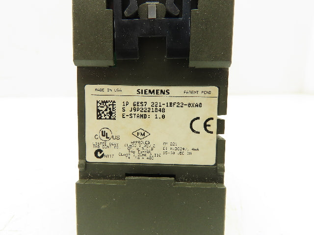 Siemens 6ES7 221-1BF22-0XA0 EM 221 DC Input Module Lot of 3