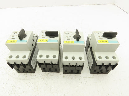 Siemens 3RV1021-4AA10 Circuit Breaker Motor Protector Lot of 4