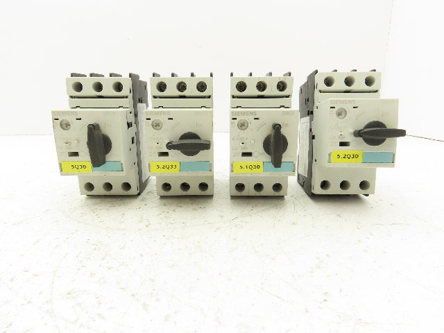 Siemens 3RV1021-4AA10 Circuit Breaker Motor Protector Lot of 4