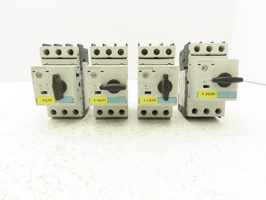 Siemens 3RV1021-4AA10 Circuit Breaker Motor Protector Lot of 4