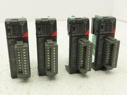 Automation Direct D2-16TD2-2 Output Module 10.2-26.4 VDC 0.1A In Lot of 4