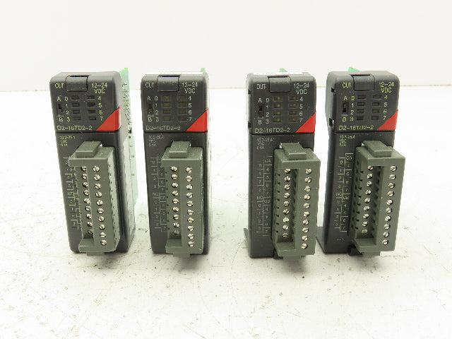 Automation Direct D2-16TD2-2 Output Module 10.2-26.4 VDC 0.1A In Lot of 4