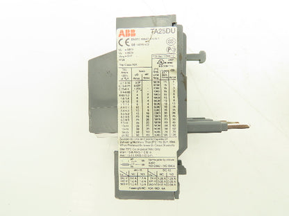 ABB TA25DU Overload Relay 0.16-0.25A 600VAC 3Pole Lot of 6