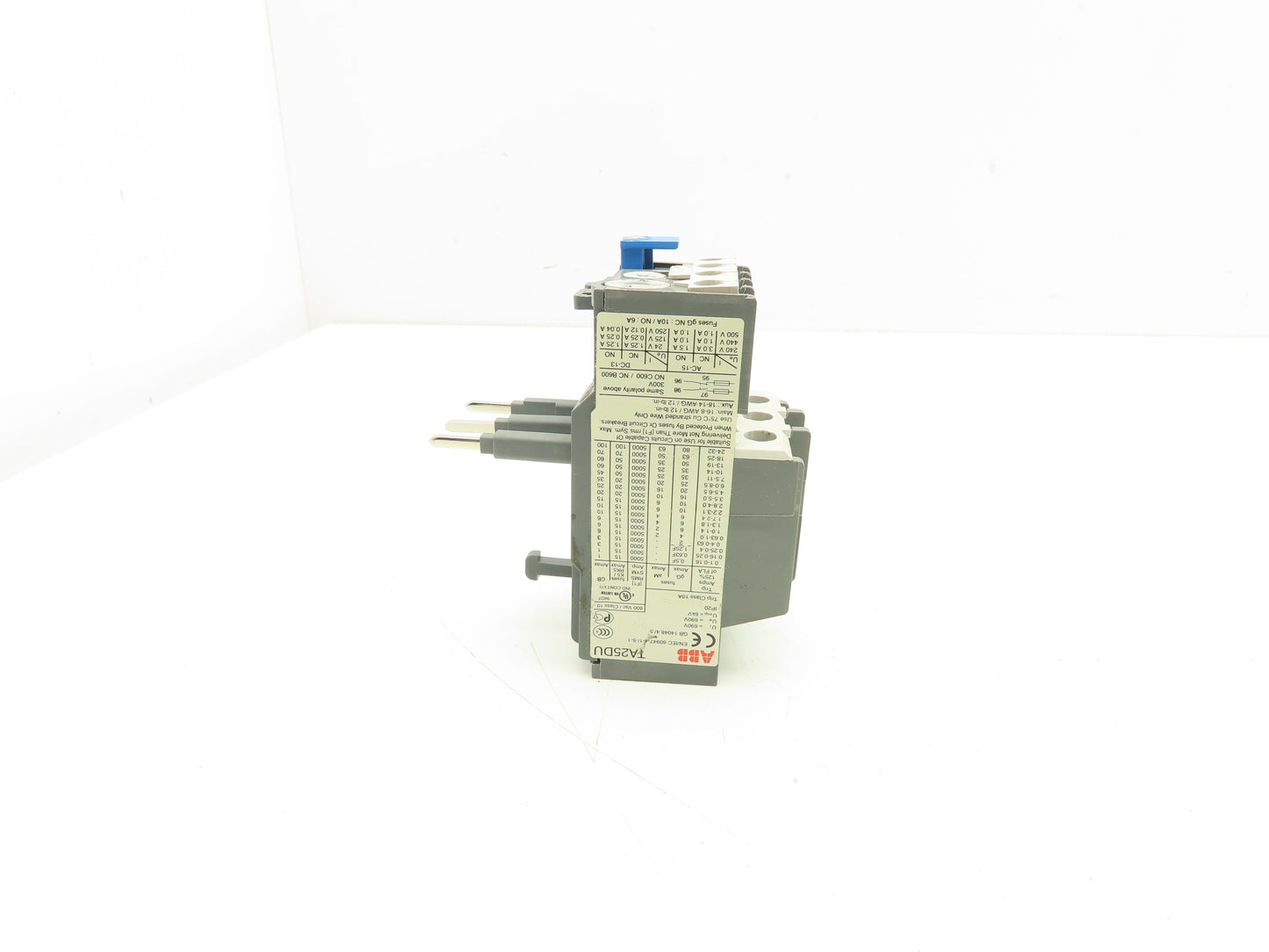 ABB TA25DU Overload Relay 0.16-0.25A 600VAC 3Pole Lot of 6