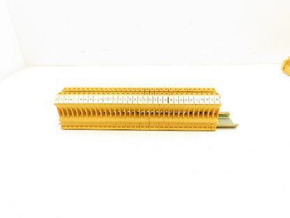 Allen Bradley 1492-U Terminal Block Yellow 55A 600V Lot of 220+