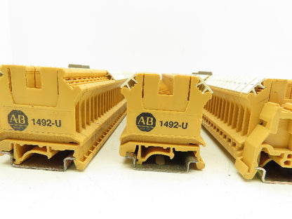 Allen Bradley 1492-U Terminal Block Yellow 55A 600V Lot of 220+