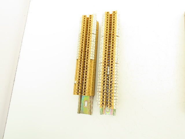 Allen Bradley 1492-U Terminal Block Yellow 55A 600V Lot of 220+