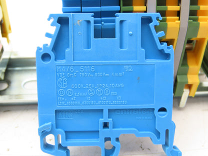 Entrelec Terminal Block DIN Rail Lot of 140