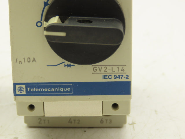 Telemecanique GV2-L14 Manual Motor Starter Circuit Breaker 10A 3 Pole Lot of 2