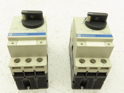 Telemecanique GV2-L14 Manual Motor Starter Circuit Breaker 10A 3 Pole Lot of 2