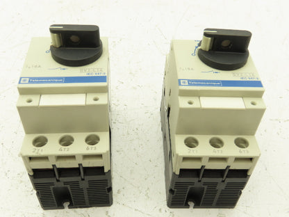 Telemecanique GV2-L14 Manual Motor Starter Circuit Breaker 10A 3 Pole Lot of 2