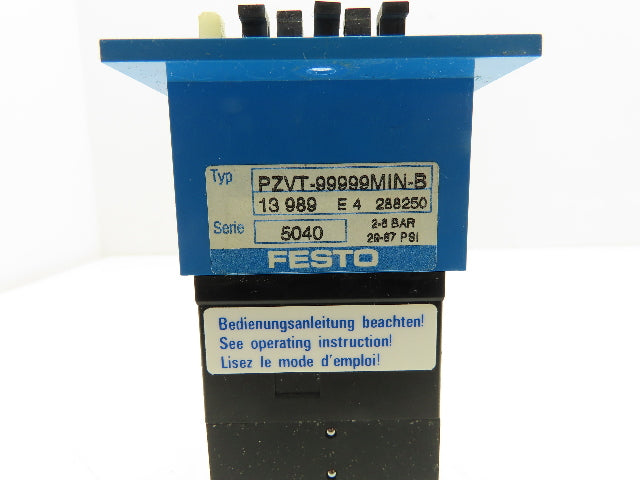 Festo PZVT-99999MIN-B Pneumatic Timer 2-6 bar 29-87 PSI