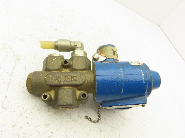 Nadi C38T09E0D 3-Way Brass Solenoid Valve 24V 3/8" NPT Universal