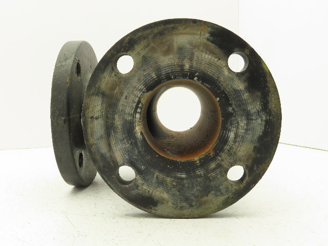 G 125A 3" Flanged Pipe Tee Black Cast Iron Fitting 4-Bolt