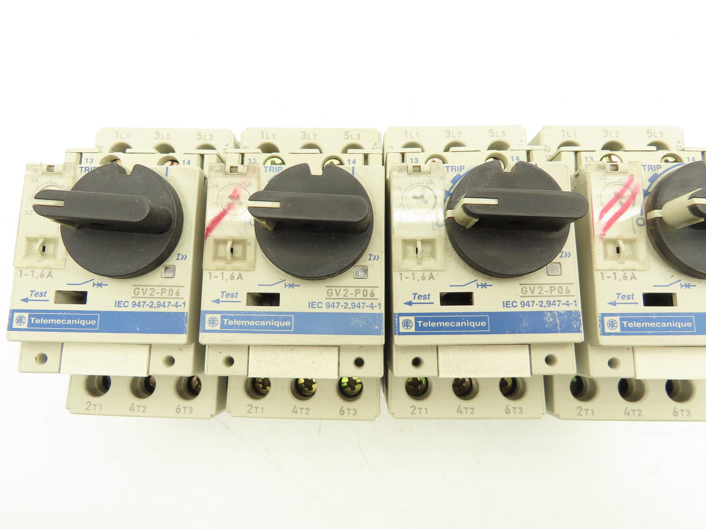 Telemecanique Motor Starter Circuit Breaker 690V 1HP 1.6A 3 PH Lot of 4