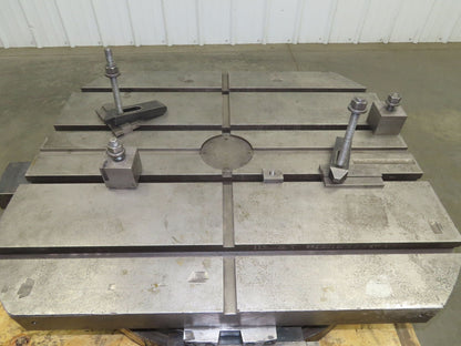 Cincinnati Gilbert Manual Rotary T-Slot Table with Air Lift 36"x 42"